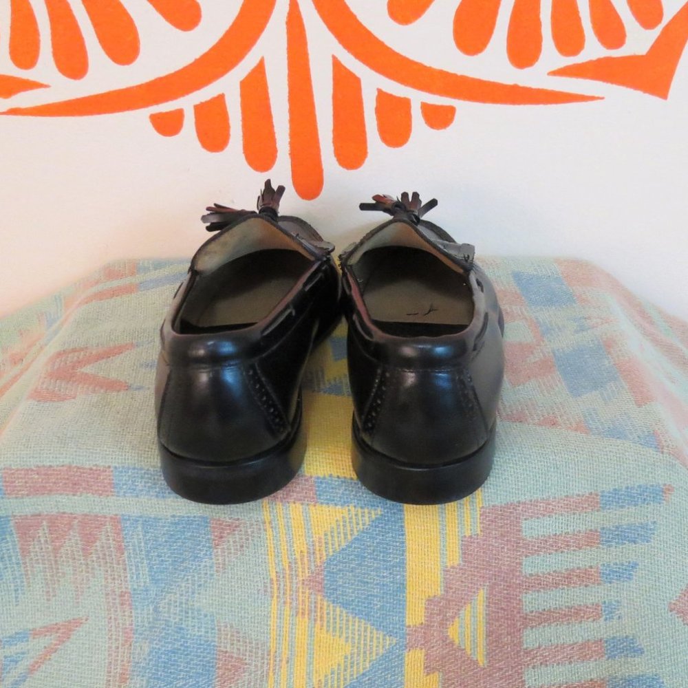 G.H. Bass Black Tassel Loafers 10.5D - Picture 3 of 4